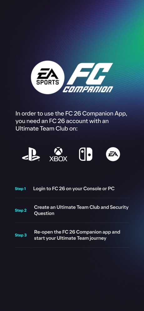 FC 26 Web App Ultimate Team Dashboard
